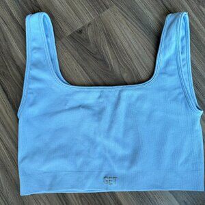 Set Active Sculptflex Box Cut Bra Blue Lagoon in Large